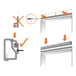 Vliegengordijn Palermo - Transparant/Wit - 90 X 210cm - Sun-Arts 11 Vliegengordijn Palermo - Transparant/Wit - 90 X 210cm - Sun-Arts -Goedkope Tuinbenodigdheden winkel bevestiging vliegengordijn 9
