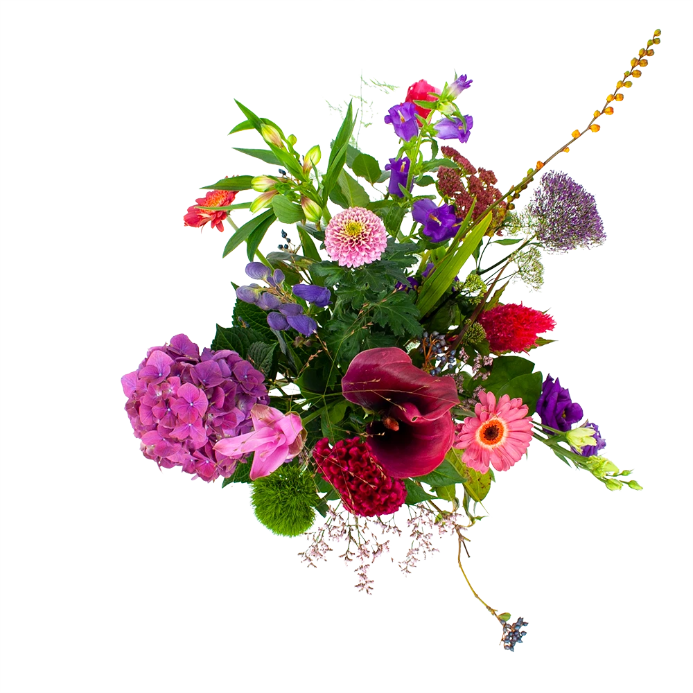 Boeket Paarse Passie Middel 2 Boeket Paarse Passie Middel - Afbeelding 2