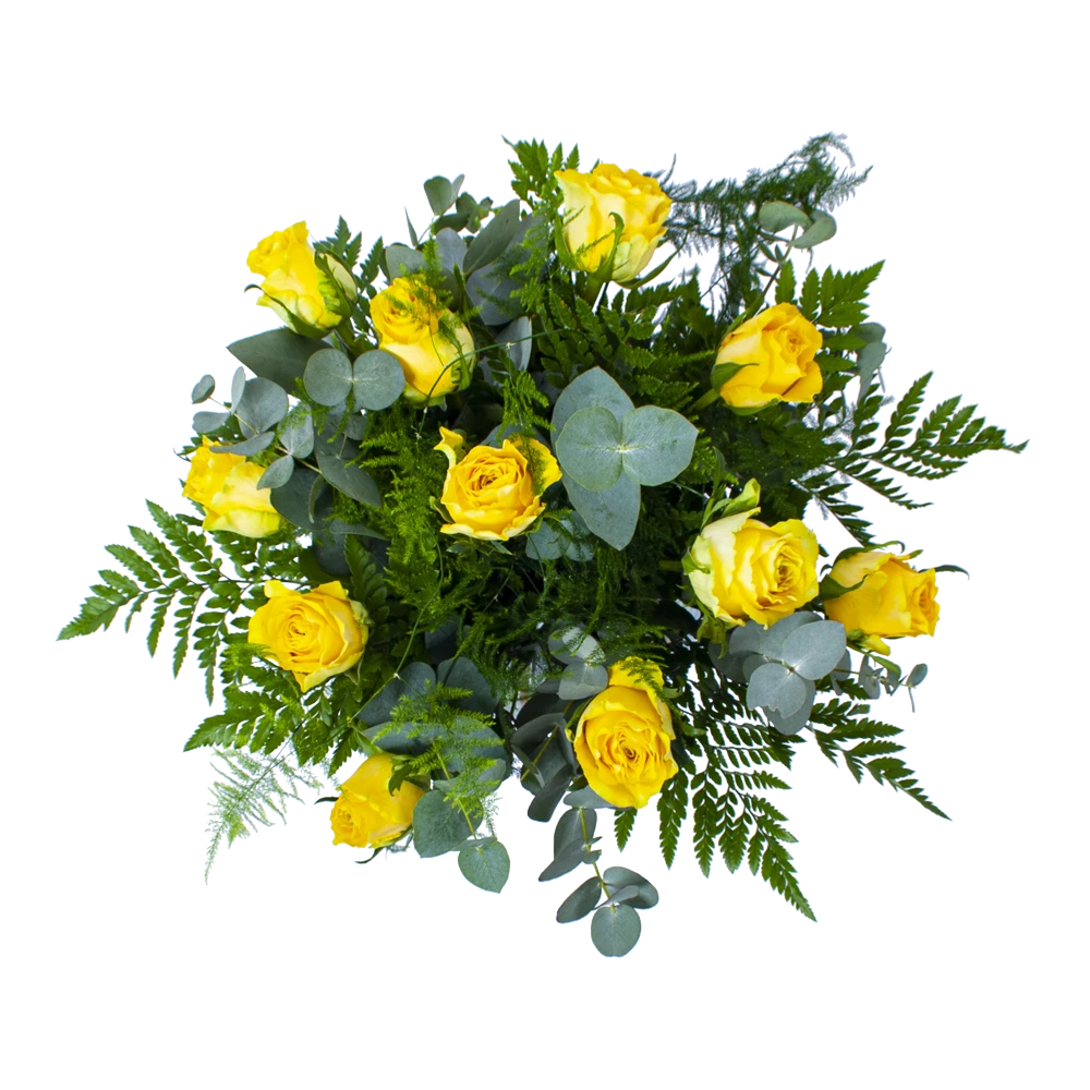 Boeket Rosa Geel Middel 2 Boeket Rosa Geel Middel - Afbeelding 2