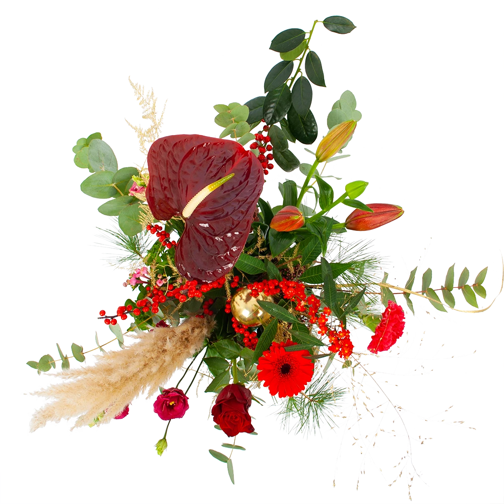 Boeket Winterse Pluim Klein 2 Boeket Winterse Pluim Klein - Afbeelding 2