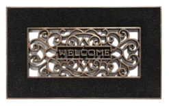 HAMAT Buitenmat Mathara - 70x45cm - Naturel/Zwart - Deurmat