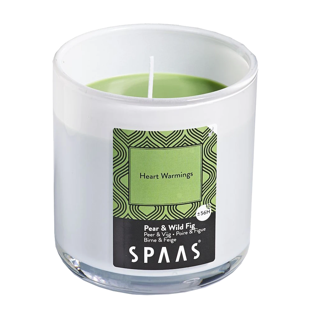 Geurkaars In Glas Met Deksel 56u - Heart Warmings - Geurkaars - SPAAS 1 Geurkaars In Glas Met Deksel 56u - Heart Warmings - Geurkaars - SPAAS