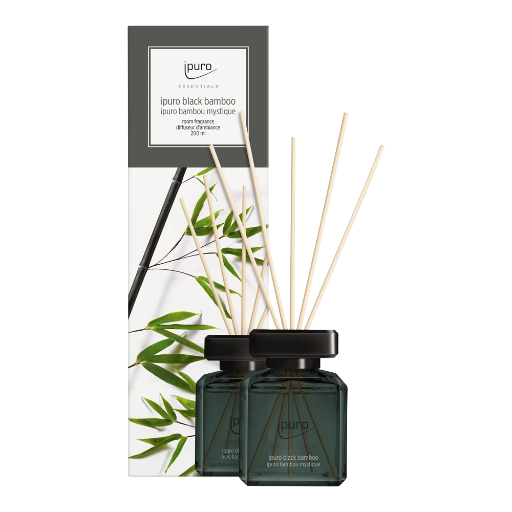 Ipuro Black Bambo 200ml - Geurstokjes 1 Ipuro Black Bambo 200ml - Geurstokjes