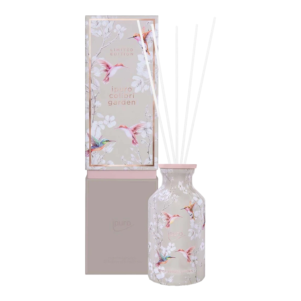 Ipuro Geurdiffuser Colibri Garden 240ml - Geurstokjes 1 Ipuro Geurdiffuser Colibri Garden 240ml - Geurstokjes