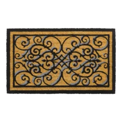 HAMAT Ruco Design Vloermat - 75x45cm - Zwart/Bruin - Deurmat