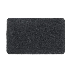 Schoonloopmat Aqualuxe - 80x50cm - Antraciet - Deurmat