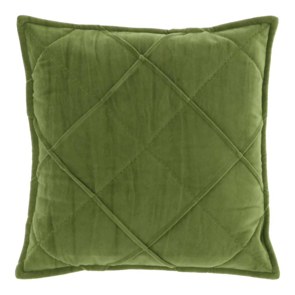 Unique Living Sierkussen Doutzen - 45x45cm - Olive Green 1 Unique Living Sierkussen Doutzen - 45x45cm - Olive Green