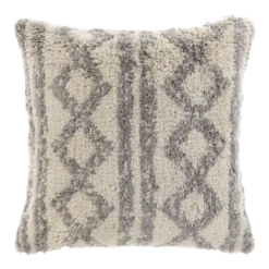 Unique Living Sierkussen Elliot - 45x45cm - Chateau Grey