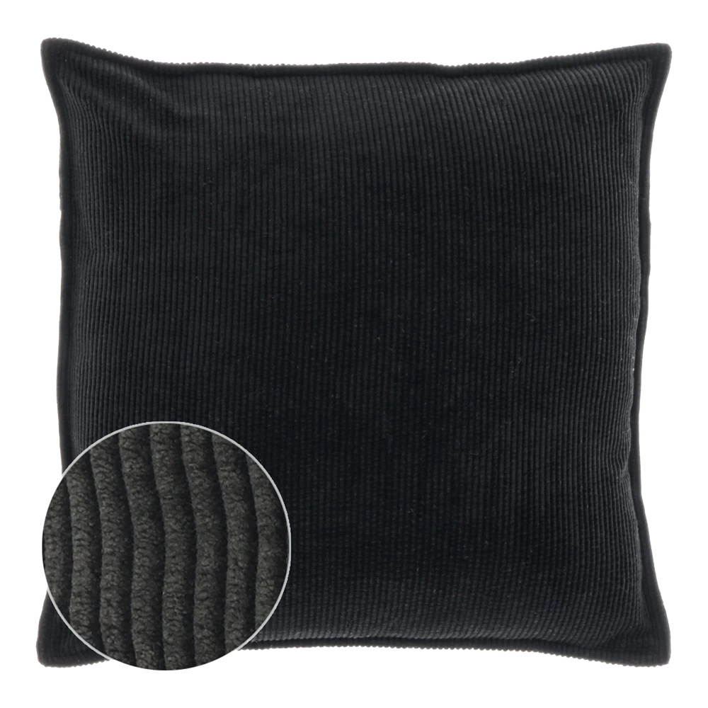 Unique Living Sierkussen Janna - 45x45cm - Black 1 Unique Living Sierkussen Janna - 45x45cm - Black