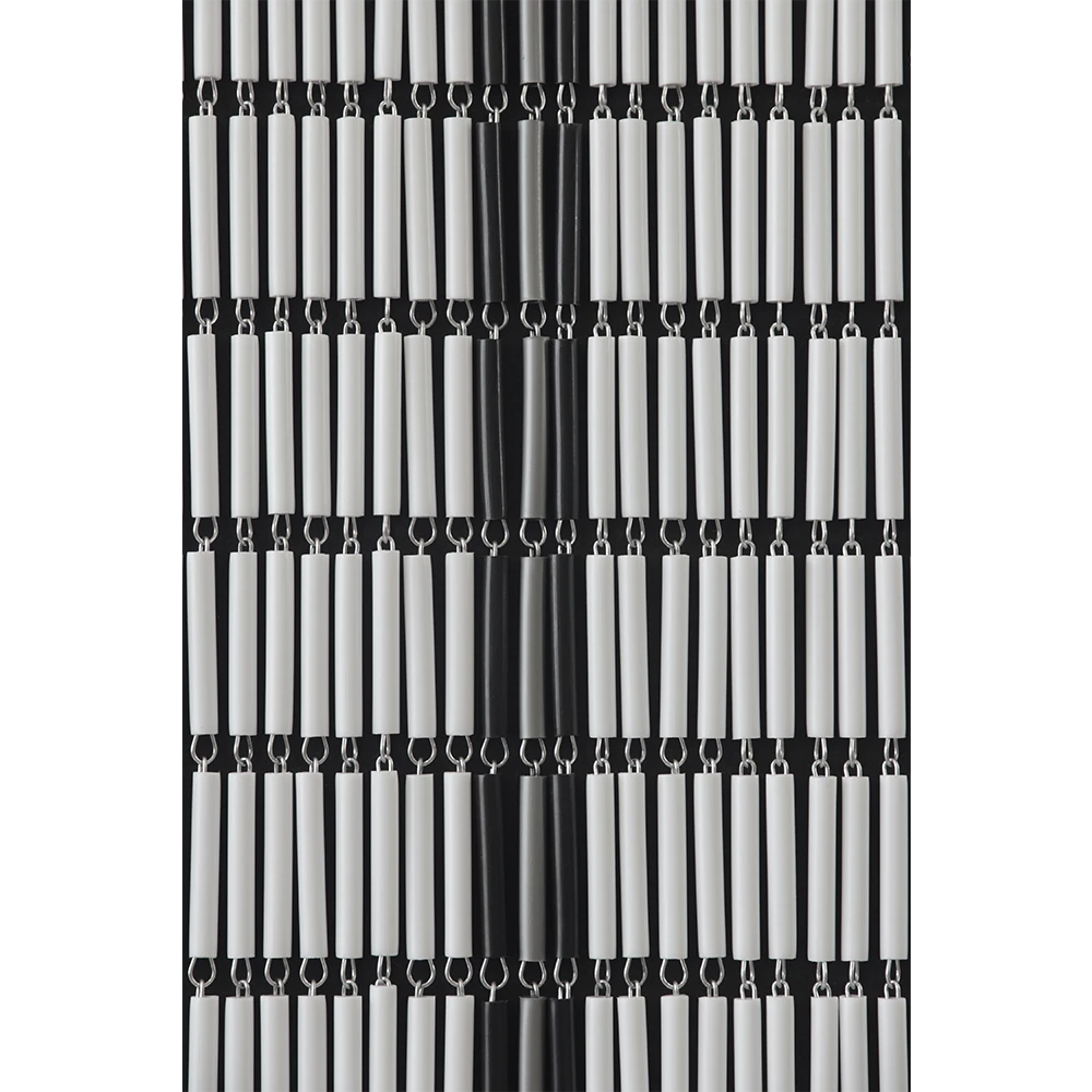 Vliegengordijn Banen - Wit/Zwart/Zilver - 90 X 210cm - Sun-Arts - Afbeelding 3