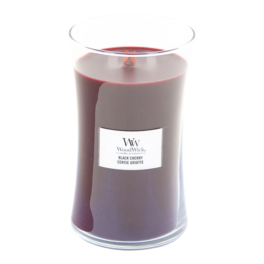 Woodwick Black Cherry Large Candle - Geurkaars 2 Woodwick Black Cherry Large Candle - Geurkaars - Afbeelding 2
