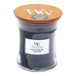 Woodwick Black Peppercorn Medium Candle - Geurkaars