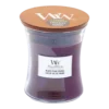 Woodwick Black Plum Cognac Medium Candle - Geurkaars