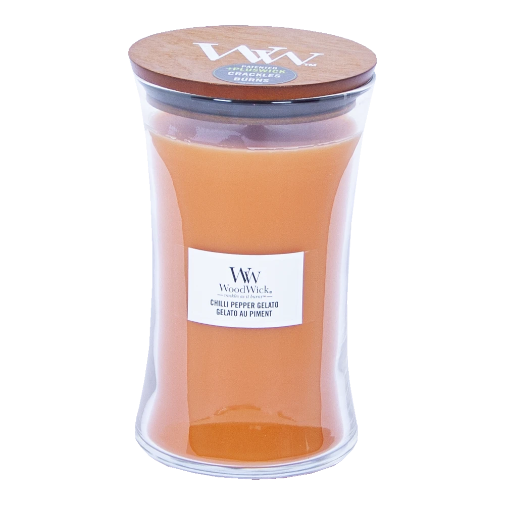 Woodwick Chili Pepper Gelato Large Candle - Geurkaars 1 Woodwick Chili Pepper Gelato Large Candle - Geurkaars