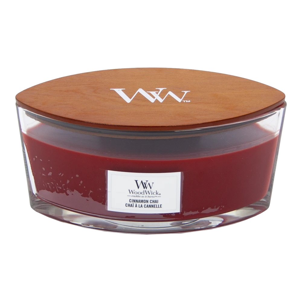 Woodwick Cinnamon Chai Ellipse Candle - Geurkaars 1 Woodwick Cinnamon Chai Ellipse Candle - Geurkaars