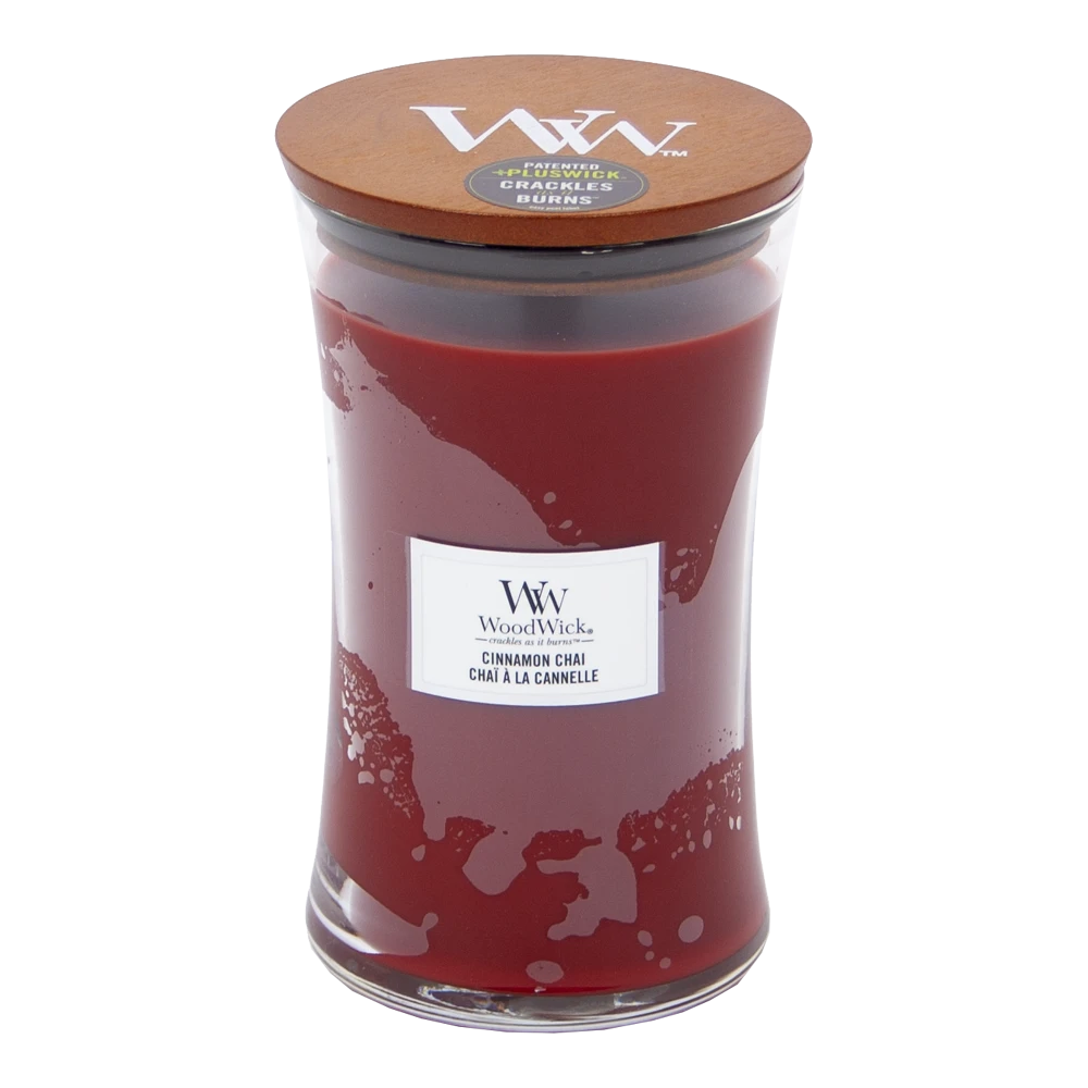 Woodwick Cinnamon Chai Large Candle - Geurkaars 1 Woodwick Cinnamon Chai Large Candle - Geurkaars