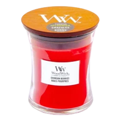 Woodwick Crimson Berries Medium Candle - Geurkaars