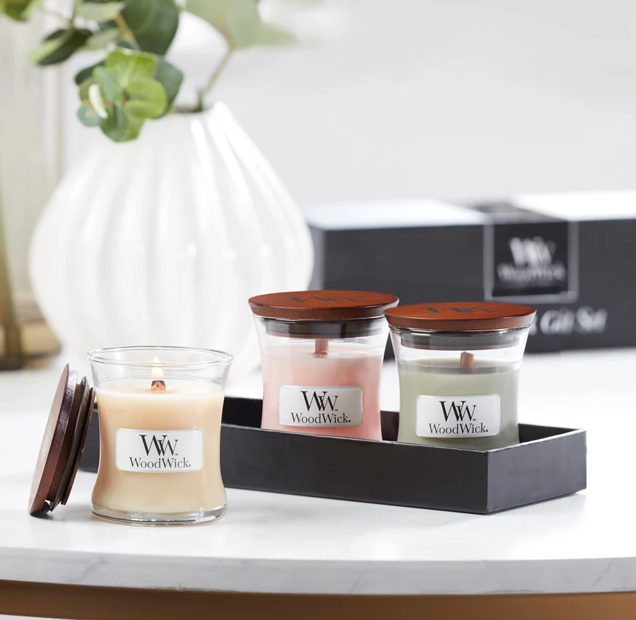 Woodwick Deluxe Gift Set Mini Jar Spring/Summer - Geurkaars 3 Woodwick Deluxe Gift Set Mini Jar Spring/Summer - Geurkaars - Afbeelding 3