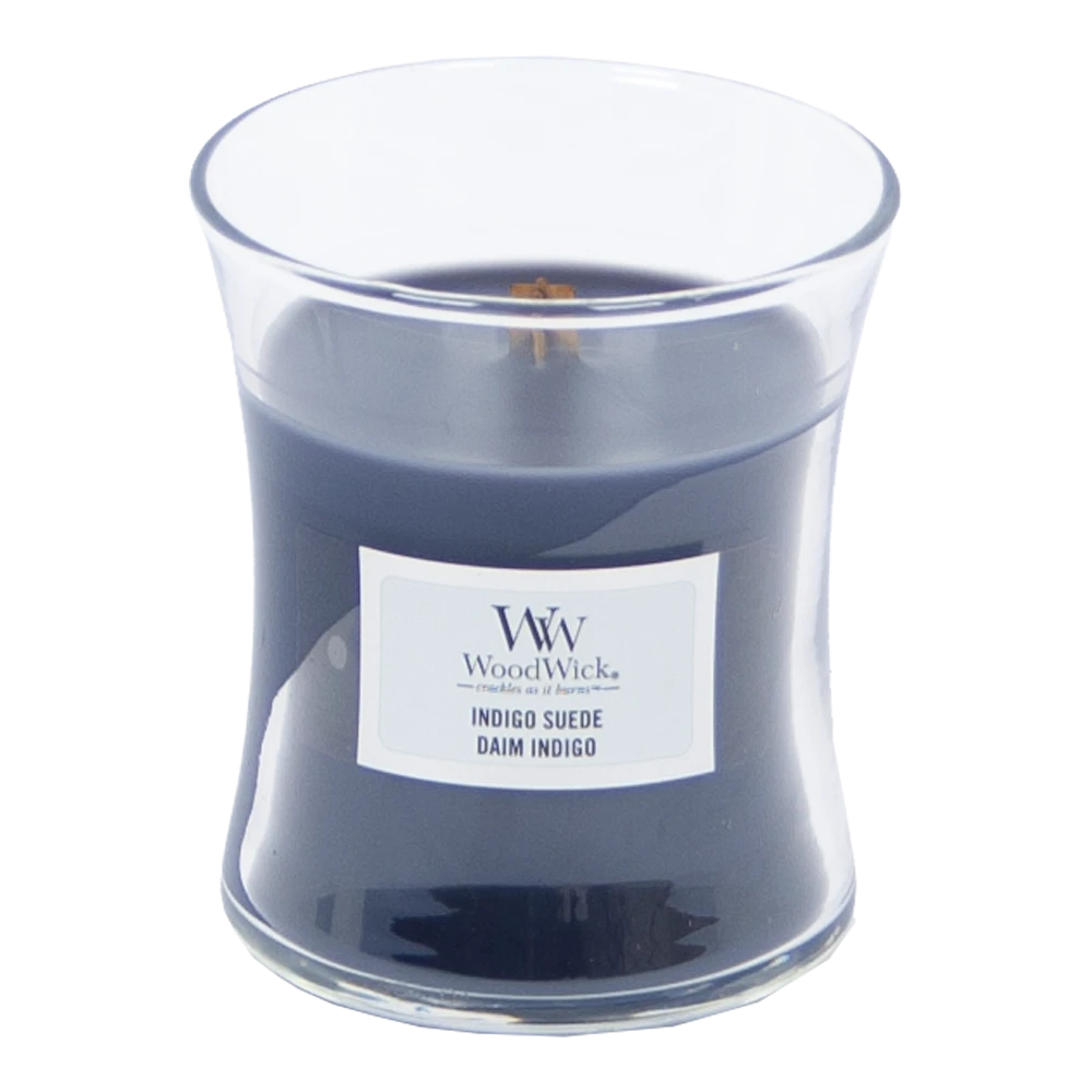 Woodwick Indigo Suede Mini Candle 2 Woodwick Indigo Suede Mini Candle - Afbeelding 2