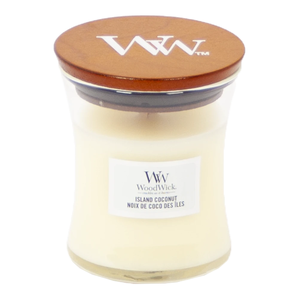 Woodwick Island Coconut Mini Candle - Geurkaars 1 Woodwick Island Coconut Mini Candle - Geurkaars