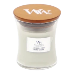 Woodwick Lavender & Cedar Mini Candle - Geurkaars