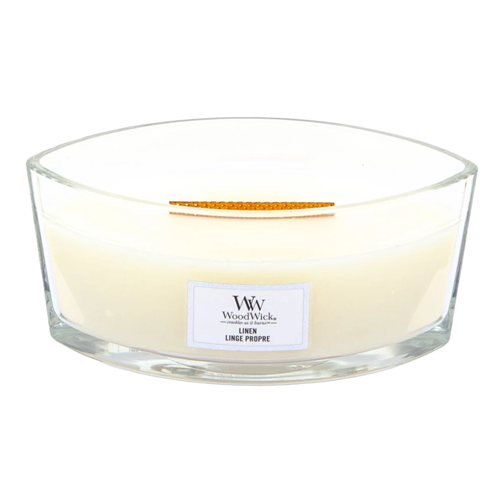 Woodwick Linen Ellipse Candle - Geurkaars 2 Woodwick Linen Ellipse Candle - Geurkaars - Afbeelding 2