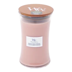 Woodwick Pressed Blooms & Patchouli Large Candle - Geurkaars