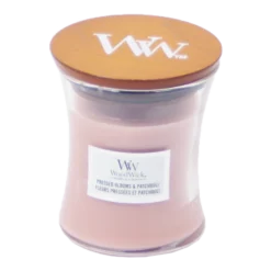 Woodwick Pressed Blooms & Patchouli Mini Candle - Geurkaars