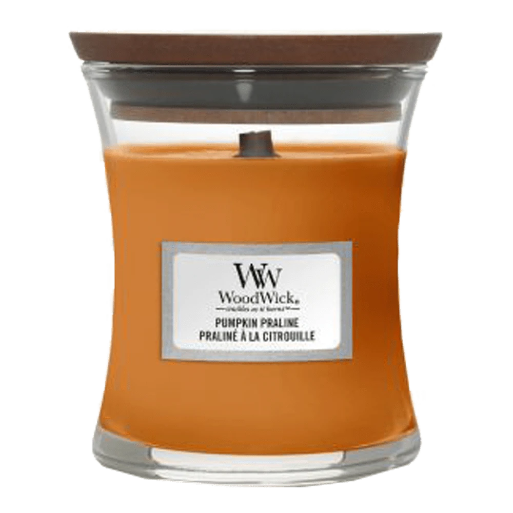 Woodwick Pumpkin Praline Mini Candle - Geurkaars 1 Woodwick Pumpkin Praline Mini Candle - Geurkaars
