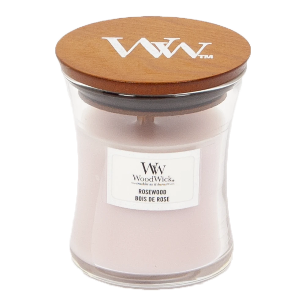 Woodwick Rosewood Mini Candle - Geurkaars 1 Woodwick Rosewood Mini Candle - Geurkaars