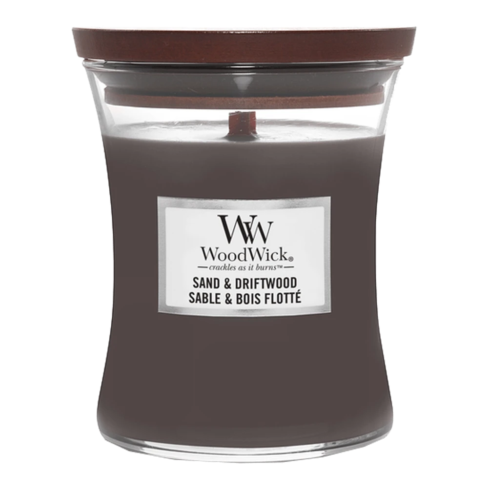 Woodwick Sand & Driftwood Mini Candle - Geurkaars 1 Woodwick Sand & Driftwood Mini Candle - Geurkaars