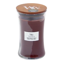 Woodwick Smoked Walnut & Maple Large Candle - Geurkaars