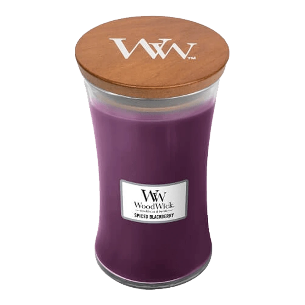 Woodwick Spiced Blackberry Large Candle - Geurkaars 1 Woodwick Spiced Blackberry Large Candle - Geurkaars
