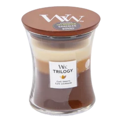 Woodwick Trilogy Cafu00e9 Sweets Medium Candle - Geurkaars