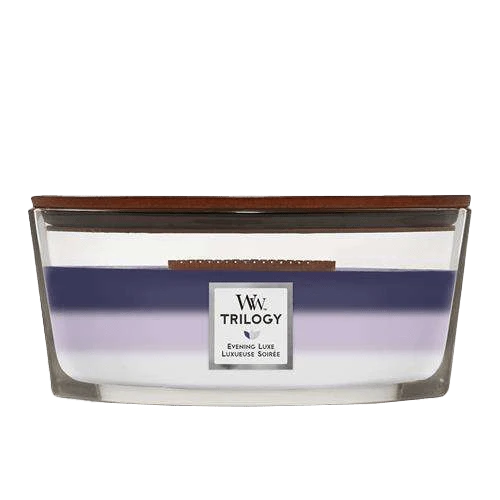 Woodwick Trilogy Evening Luxe Ellipse Candle - Geurkaars 1 Woodwick Trilogy Evening Luxe Ellipse Candle - Geurkaars