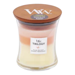 Woodwick Trilogy Island Getaway Medium Candle - Geurkaars