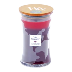 Woodwick Trilogy Sun Ripened Berries Large Candle - Geurkaars