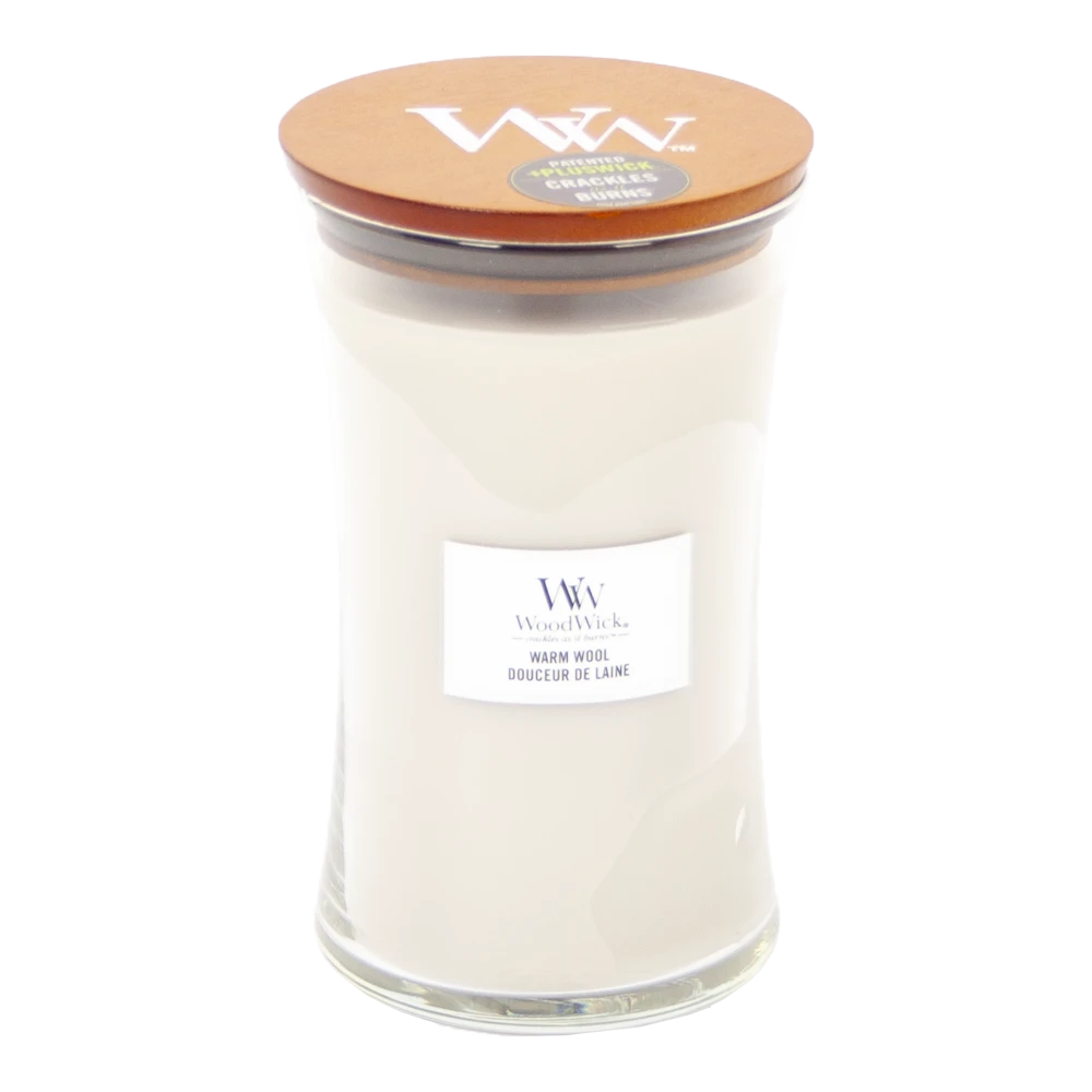 Woodwick Warm Wool Large Candle - Geurkaars 1 Woodwick Warm Wool Large Candle - Geurkaars