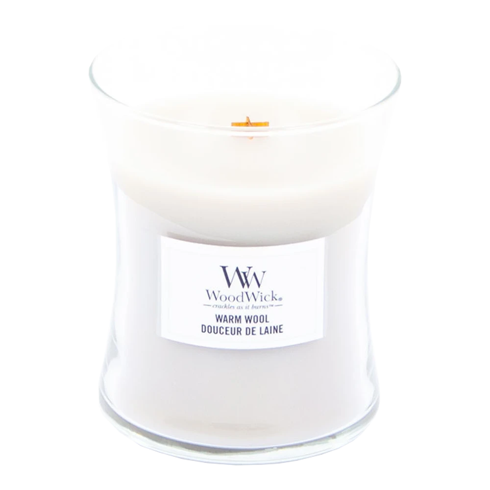 Woodwick Warm Wool Medium Candle - Geurkaars 2 Woodwick Warm Wool Medium Candle - Geurkaars - Afbeelding 2