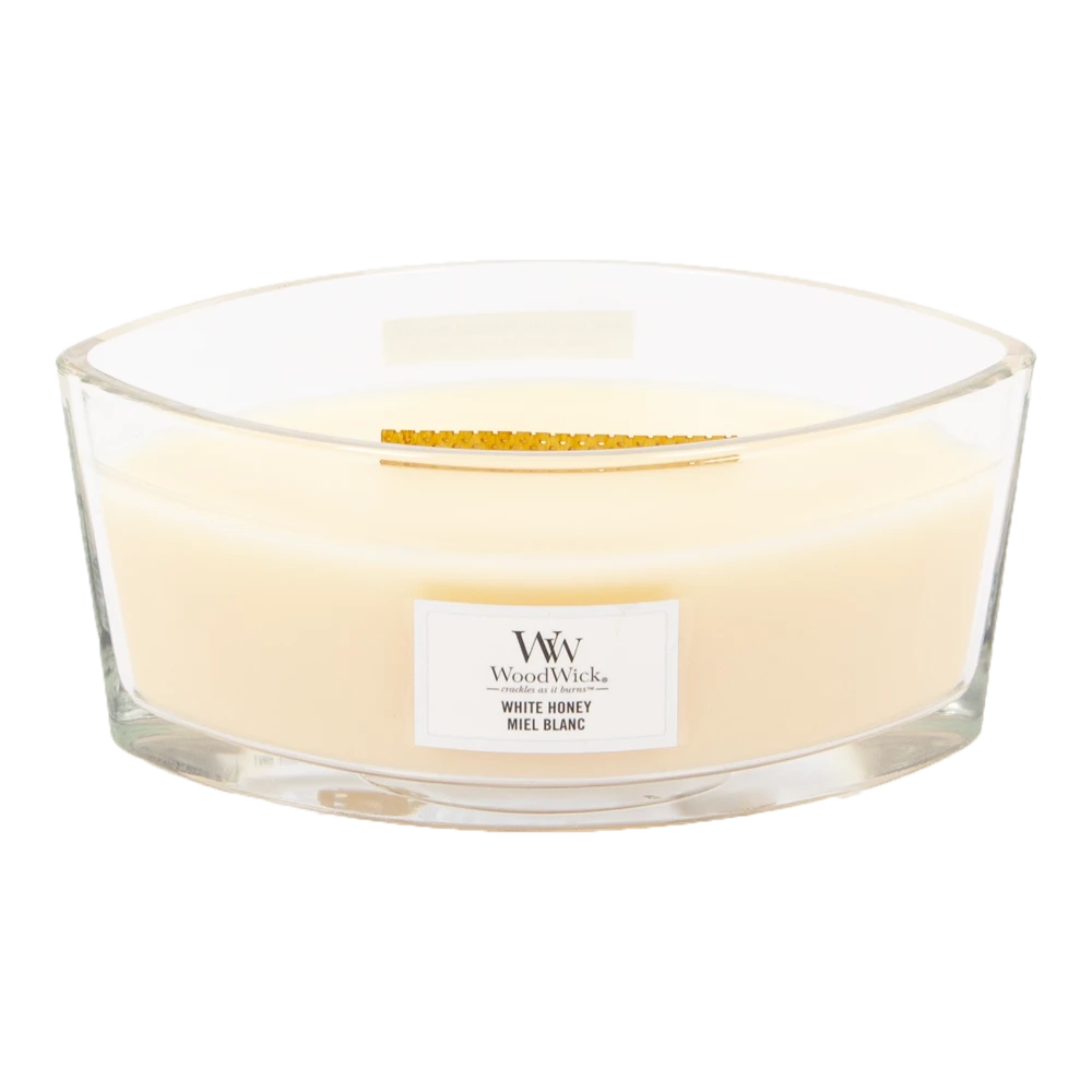 Woodwick White Honey Ellipse Candle - Geurkaars 2 Woodwick White Honey Ellipse Candle - Geurkaars - Afbeelding 2