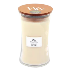 Woodwick White Honey Large Candle - Geurkaars