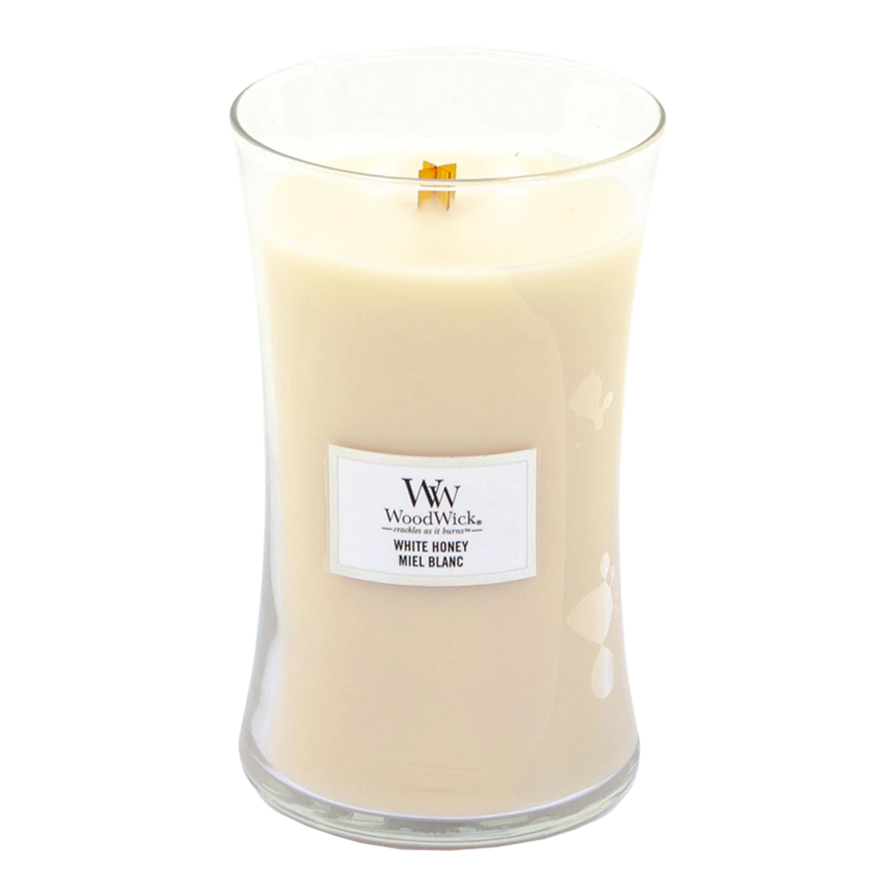 Woodwick White Honey Large Candle - Geurkaars 2 Woodwick White Honey Large Candle - Geurkaars - Afbeelding 2