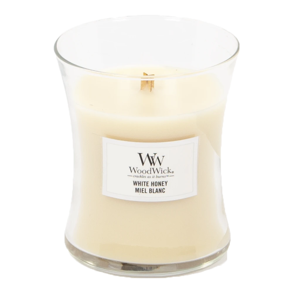 Woodwick White Honey Medium Candle - Geurkaars 2 Woodwick White Honey Medium Candle - Geurkaars - Afbeelding 2