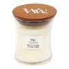 Woodwick White Tea & Jasmine Mini Candle - Geurkaars