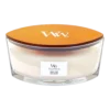 Woodwick White Teak Ellipse Candle - Geurkaars
