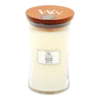 Woodwick White Teak Large Candle - Geurkaars
