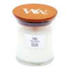 Woodwick White Teak Mini Candle - Geurkaars