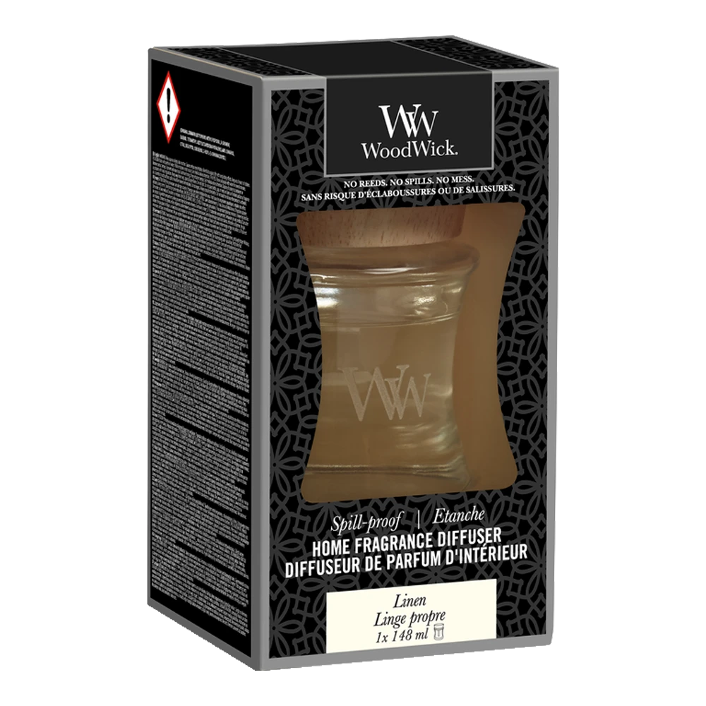 WoodWick WW Linen Home Fragrance Diffuser 2 WoodWick WW Linen Home Fragrance Diffuser - Afbeelding 2