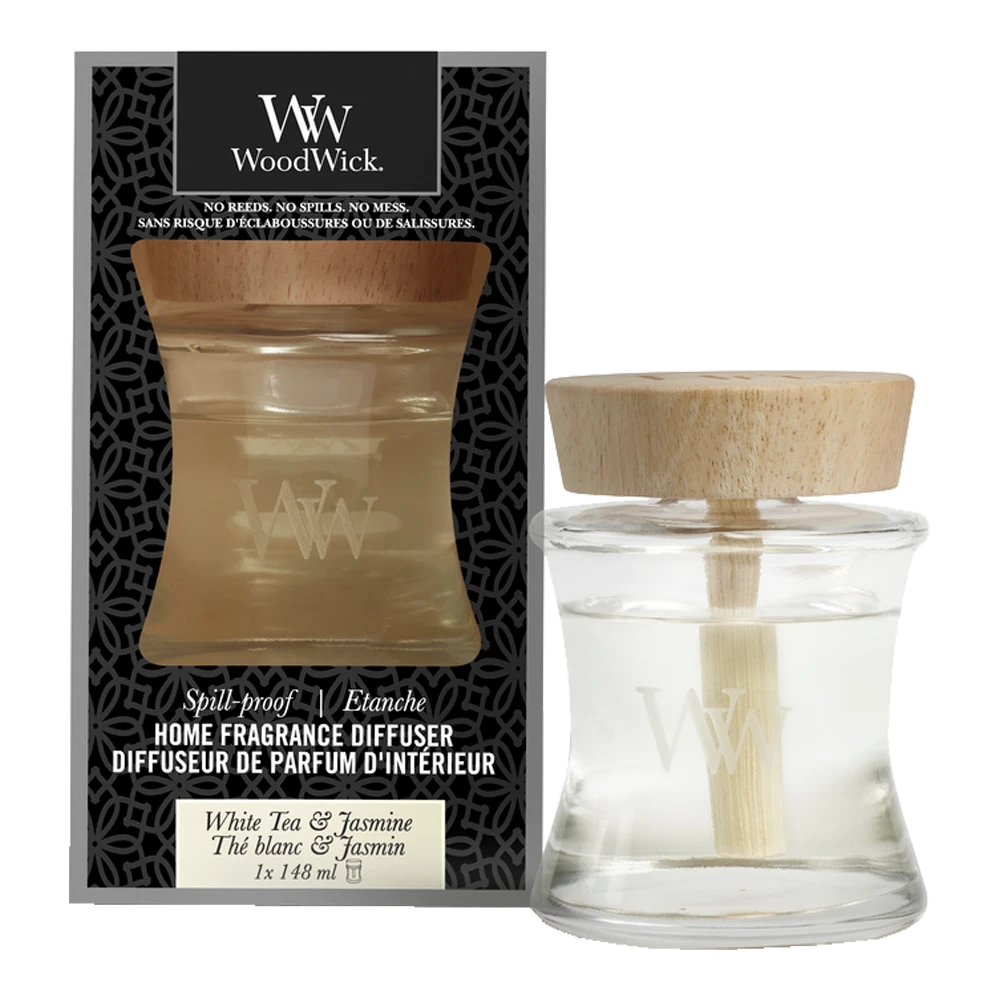 WoodWick WW White Tea & Jasmine Home Fragrance Diffuser 1 WoodWick WW White Tea & Jasmine Home Fragrance Diffuser